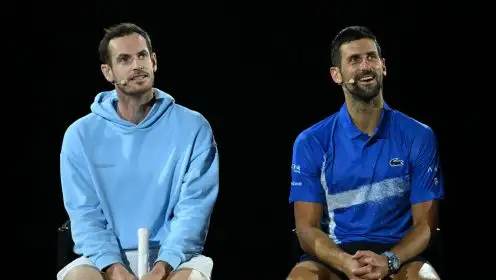 Pictured: Andy Murray and Novak Djokovic