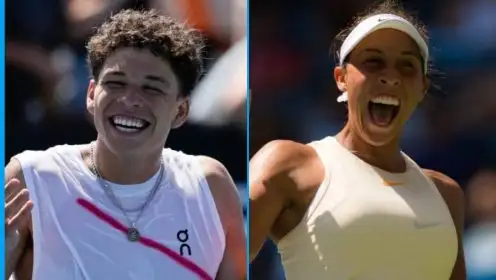 L-R: Ben Shelton and Madison Keys