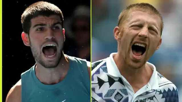 Pictured: Carlos Alcaraz and Boris Becker