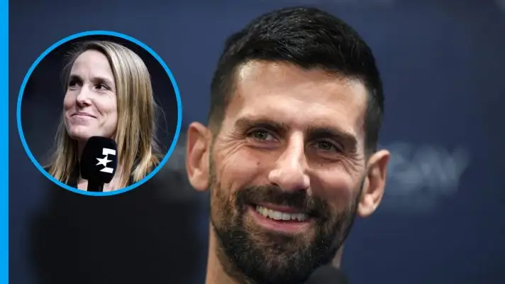 Novak Djokovic and Justine Henin