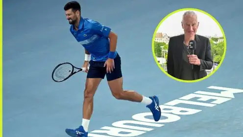 Novak Djokovic and John McEnroe