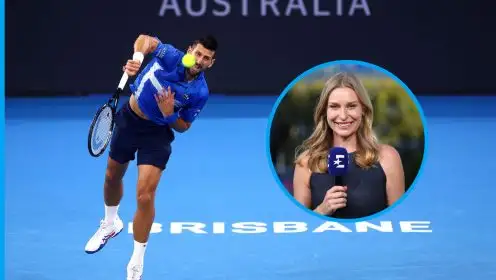 Novak Djokovic and Barbara Schett