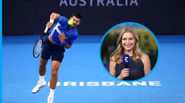 Novak Djokovic and Barbara Schett
