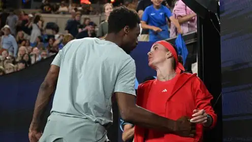 Pictured: Gael Monfils and Elina Svitolina