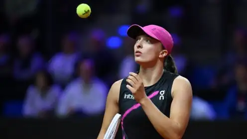 Iga Swiatek in action