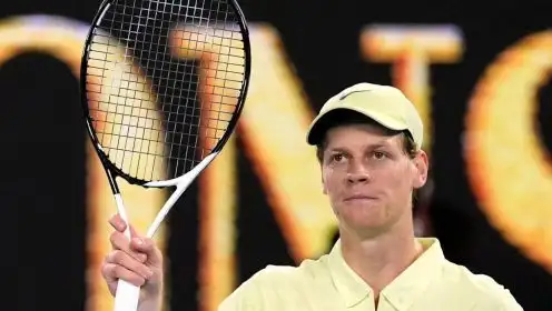 Jannik Sinner celebrates his win at the Australian Open