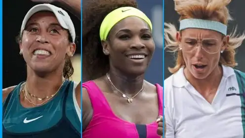 L-R: Madison Keys, Serena Williams, and Martina Navratilova.