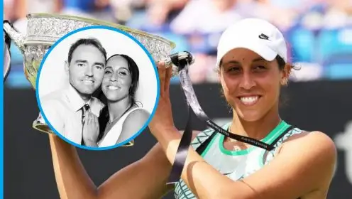 Pictured: Madison Keys and Bjorn Fratangelo.