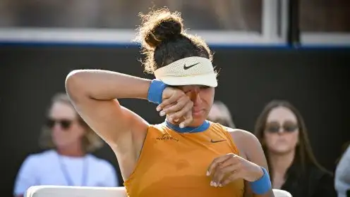 An emotional Naomi Osaka