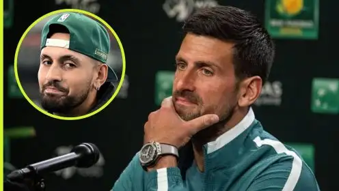 Nick Kyrgios and Novak Djokovic