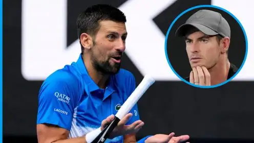 Novak Djokovic and Andy Murray at the Australian Open