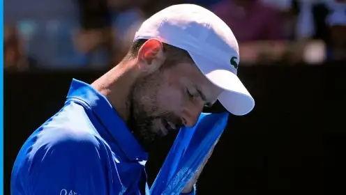 Novak Djokovic during his Australian Open semi-final