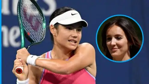 Pictured: Emma Raducanu and Laura Robson.