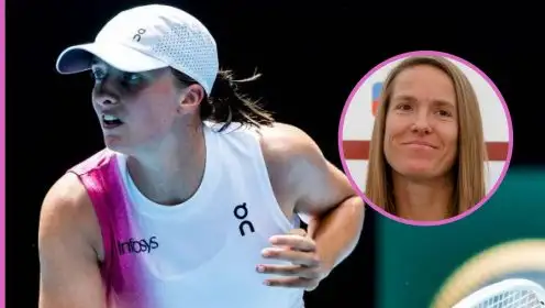 Pictured: Iga Swiatek and Justine Henin