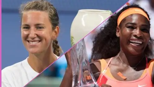 Pictured: Victoria Azarenka and Serena Williams.