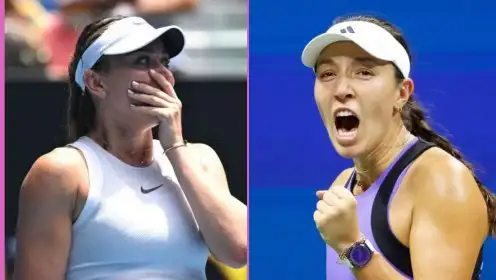 Pictured: Paula Badosa and Jessica Pegula.