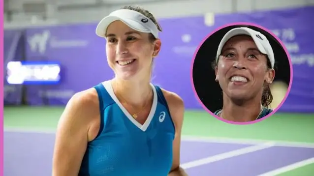 Pictured: Belinda Bencic and Madison Keys
