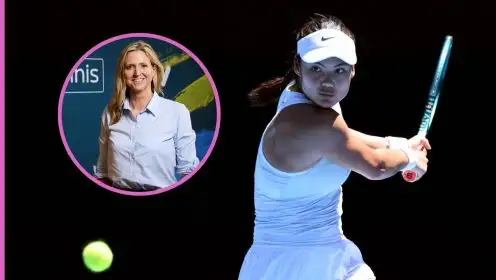 Emma Raducanu and Gigi Salmon