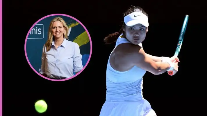 Emma Raducanu and Gigi Salmon