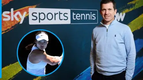 Tim Henman and Emma Raducanu