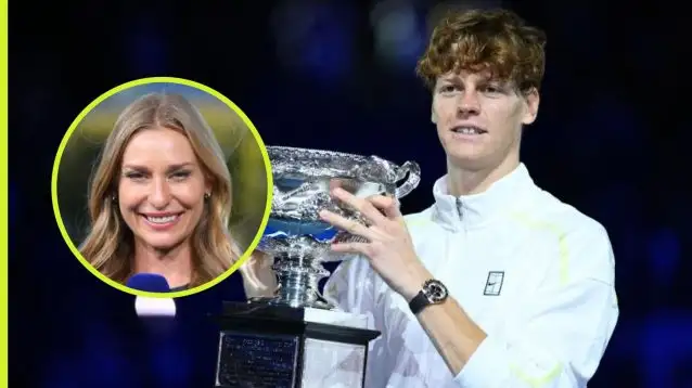Pictured: Jannik Sinner and Barbara Schett