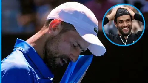 Novak Djokovic and Matteo Berrettini