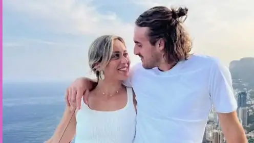 Pictured: Tennis power couple Paula Badosa and Stefanos Tsitsipas