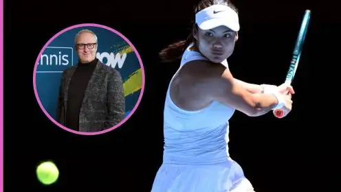 Emma Raducanu and Jonathan Overend