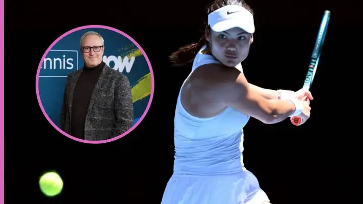 Emma Raducanu and Jonathan Overend