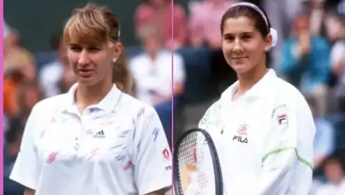 Pictured: Steffi Graf and Monica Seles