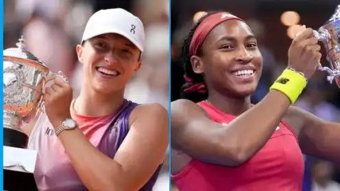Pictured: Iga Swiatek and Coco Gauff.