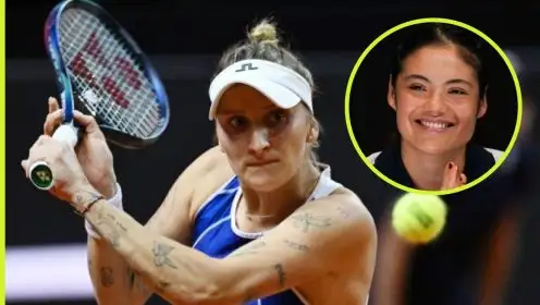 Pictured: Marketa Vondrousova and Emma Raducanu.