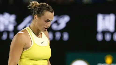 Aryna Sabalenka during a match