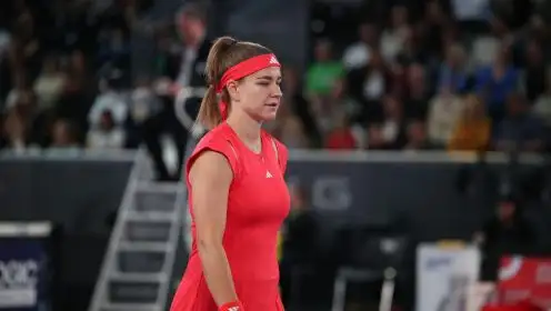 Karolina Muchova during a match