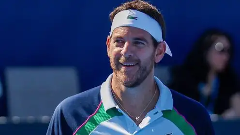 Juan Martin del Potro at Delray Beach, during an exhibition event