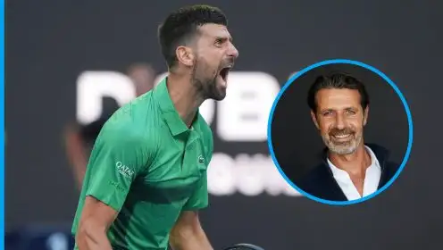 Novak Djokovic and Patrick Mouratoglou