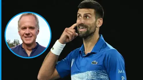 Novak Djokovic and Patrick McEnroe