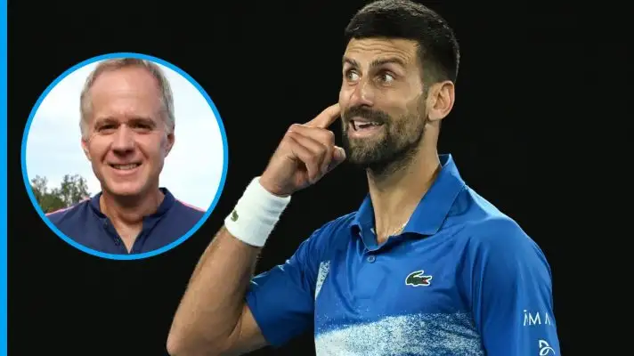 Novak Djokovic and Patrick McEnroe