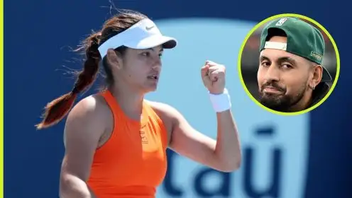 Pictured: Emma Raducanu and Nick Kyrgios