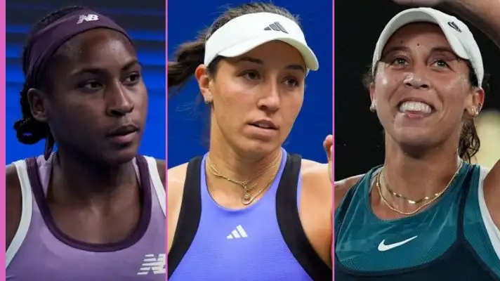 L-R: Coco Gauff, Jessica Pegula, and Madison Keys.