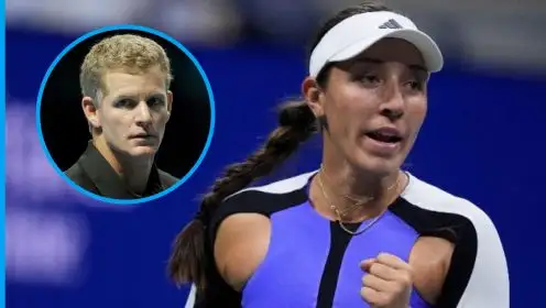 Pictured: Jessica Pegula and coach Mark Knowles.