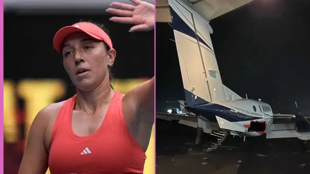 Pictured: Jessica Pegula and her private jet