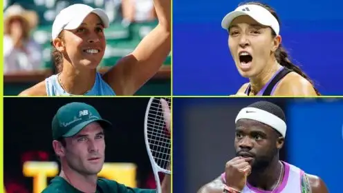 Pictured: Madison Keys, Jessica Pegula, Tommy Paul, Frances Tiafoe.