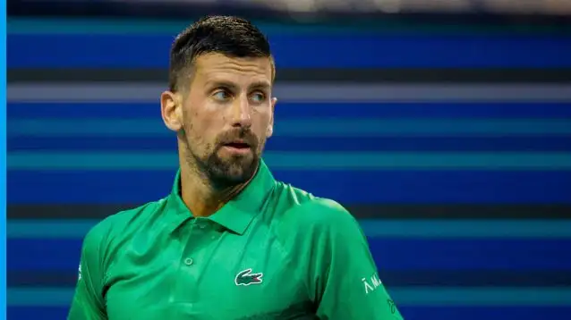 Pictured: Novak Djokovic in action
