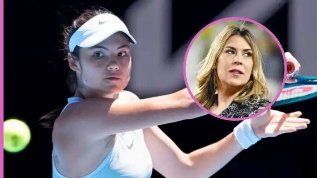 Pictured: Emma Raducanu and Marion Bartoli.