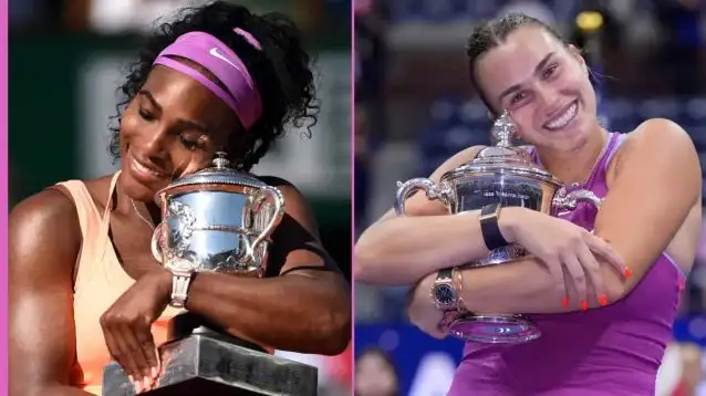 Pictured: Serena Williams and Aryna Sabalenka