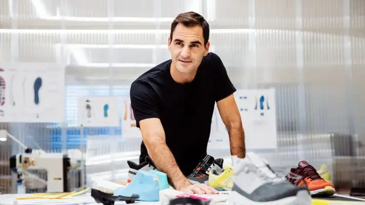 Roger Federer and On Running shoes