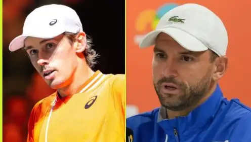 Pictured: Alex de Minaur and Grigor Dimitrov