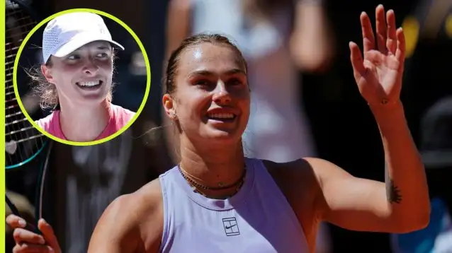 Pictured: Aryna Sabalenka and Iga Swiatek