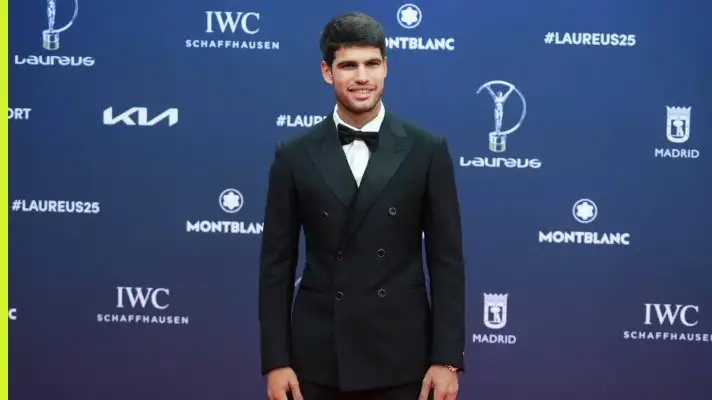 Carlos Alcaraz at the 2025 Laureus awards in Madrid